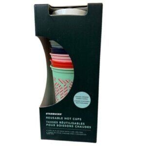 NWT Starbucks | Pack Of 6 Color Changing Candy Cane Reusable Hot Cups